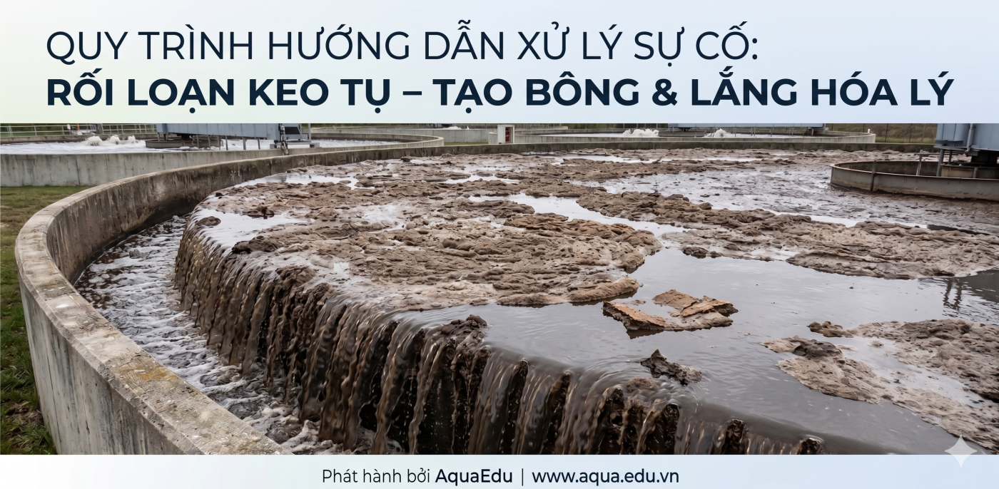 Bể lắng hóa lý bị sự cố